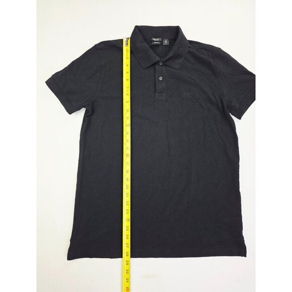 Hugo Boss Regular Fit Size Medium (Euro XL) Mens Black Embroidered Logo Polo - Picture 13 of 13